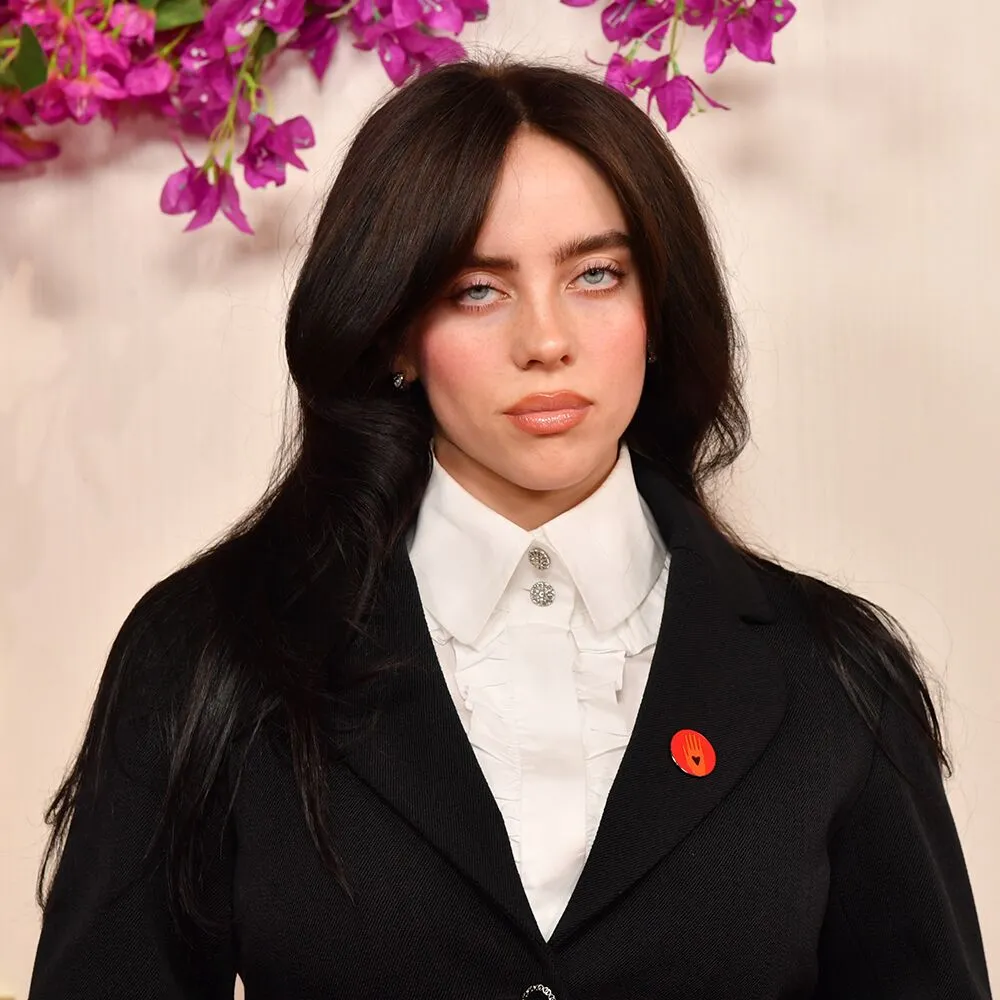 Billie Eilish with wolf cut hairstyle