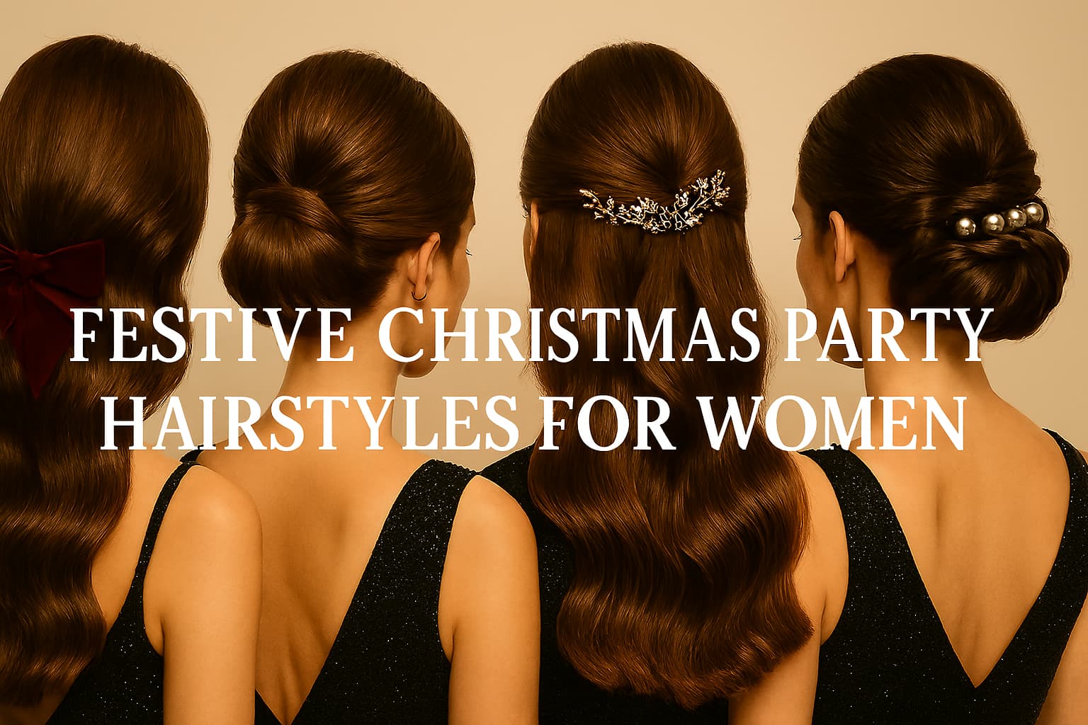 Festive Christmas party hairstyles for all hair types 2025 holiday hair inspiration
