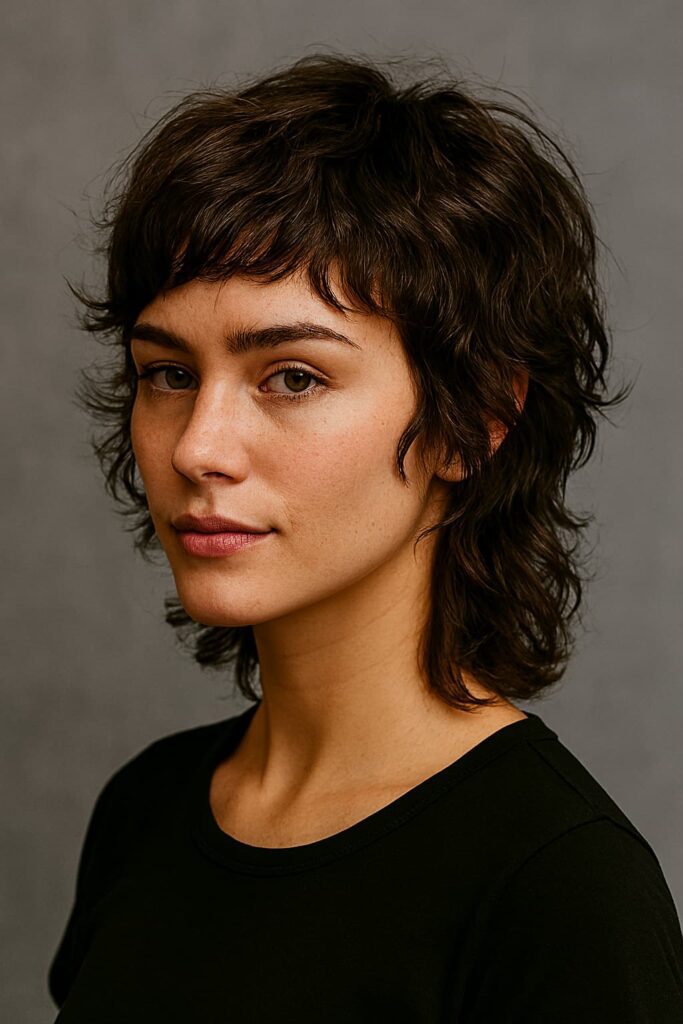 Short Wavy Wolf Crop 2026 for short wavy hair