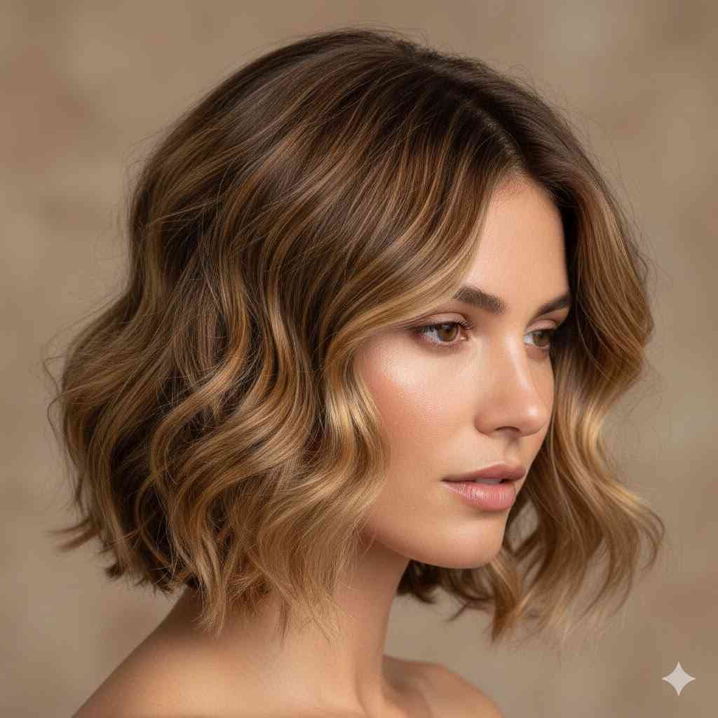 beachy wavy bob wolf cut 2026
