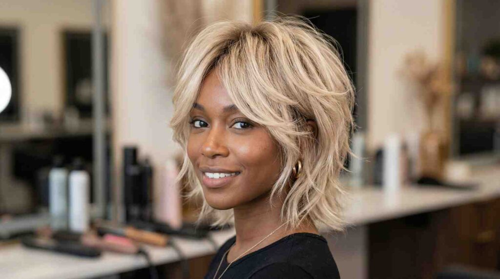 champagne blonde wispy wolf cut 2026