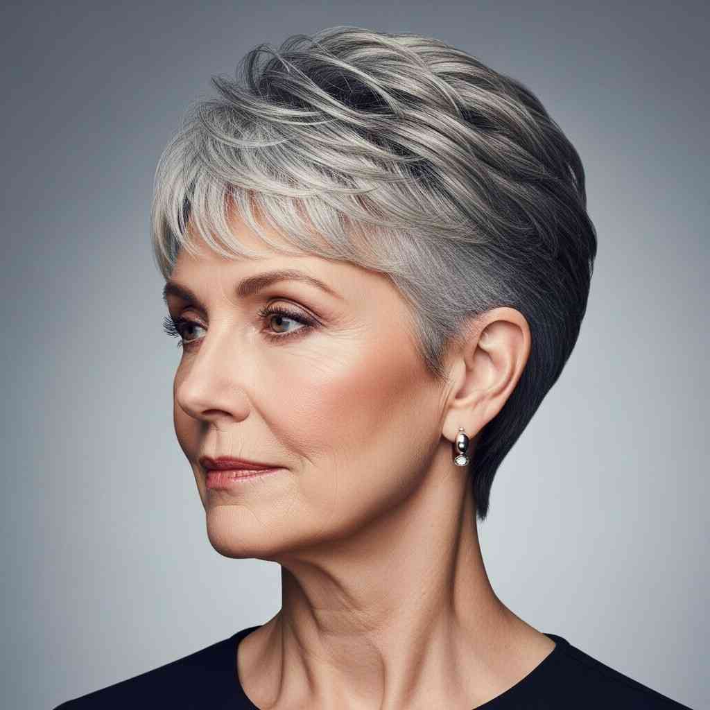 Chic tapered pixie 2026 haircut for women over 70