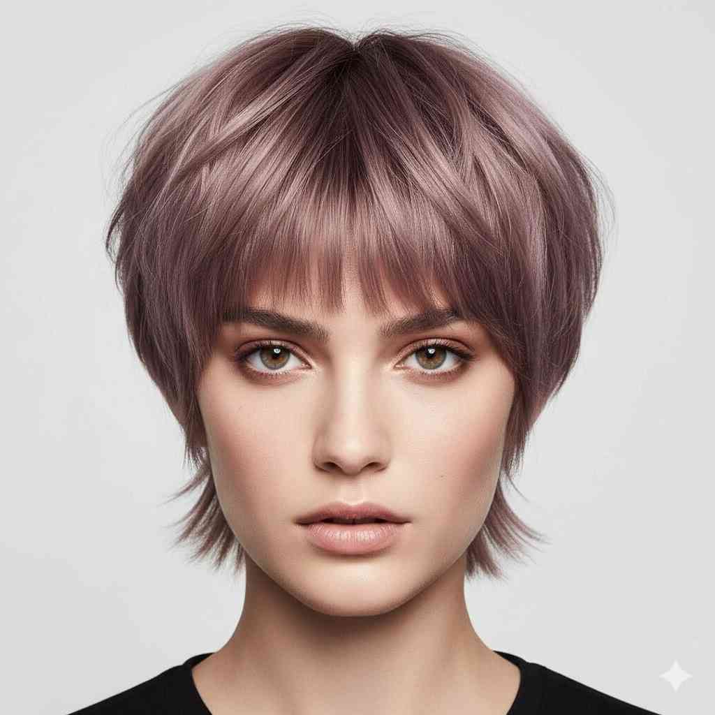 choppy bob wolf cut fringe 2026