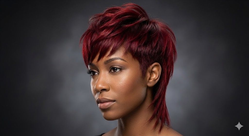 crimson crown mullet rock hairstyle 2026