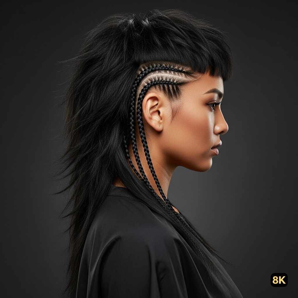 edgy wolf mullet braided tail sections 2026 1