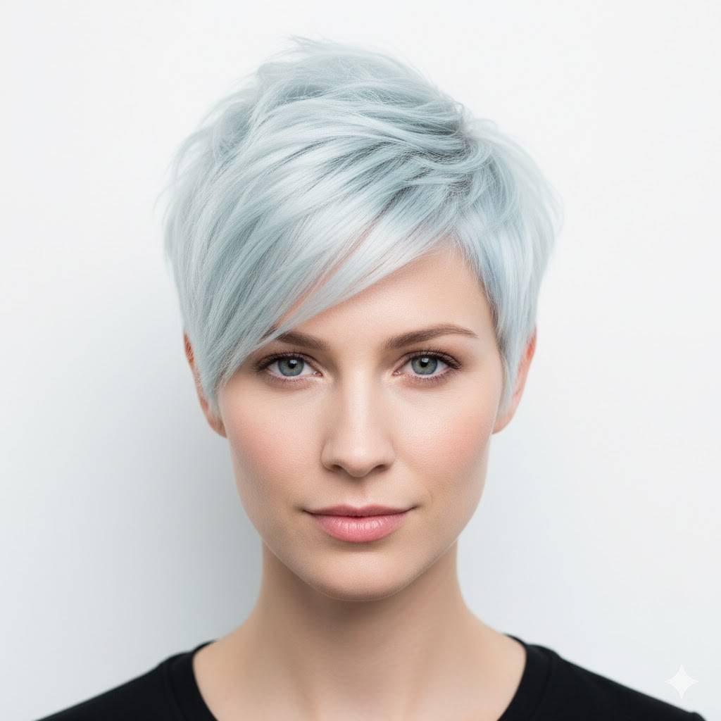 icy blonde rocker pixie 2026