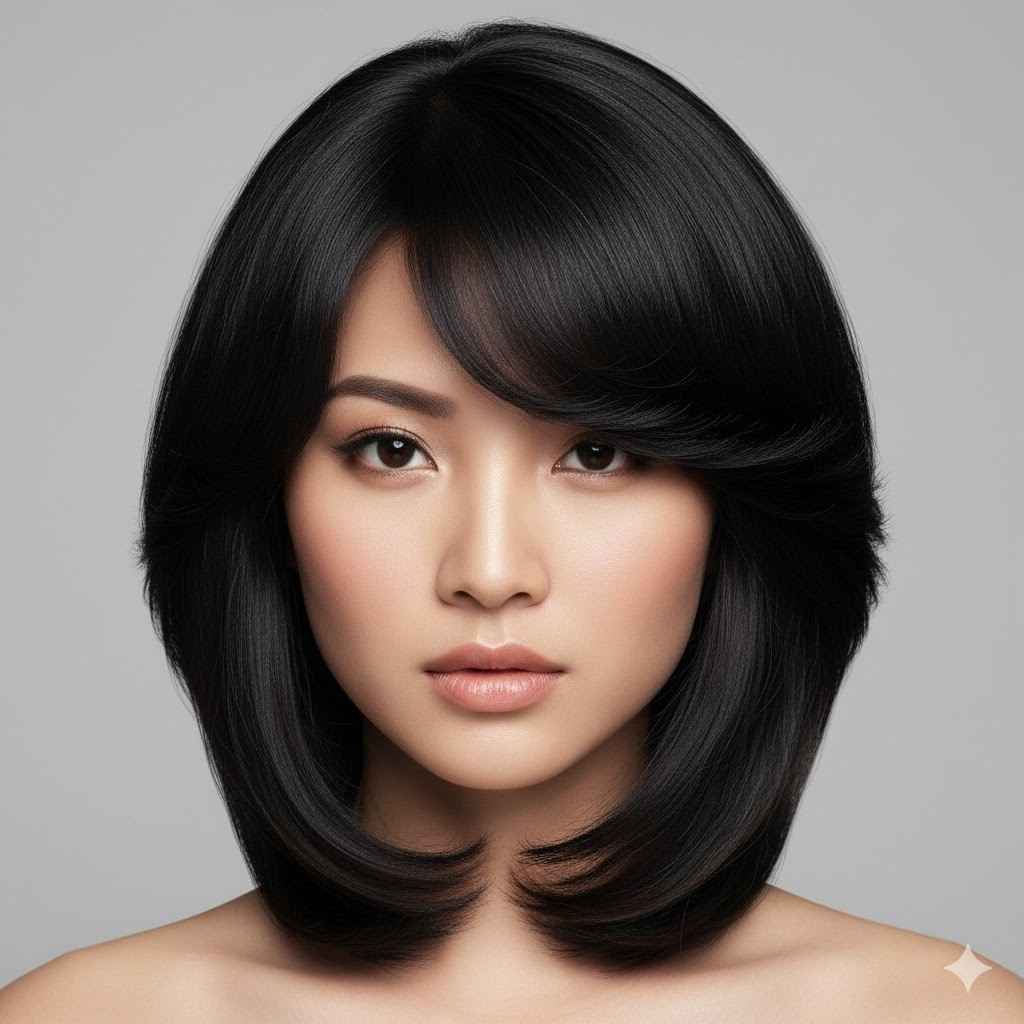medium smooth contour hairstyle 2026 2
