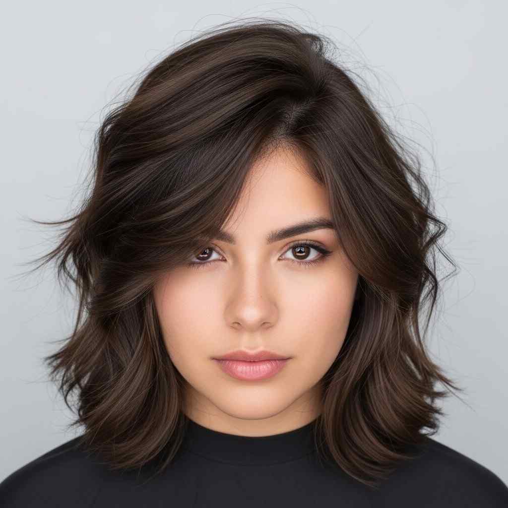 medium textured fluffy wolf cut 2026