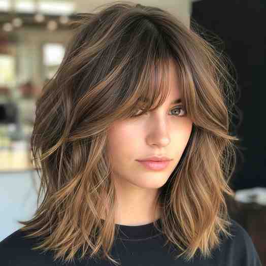 modern messy wolf shag 202