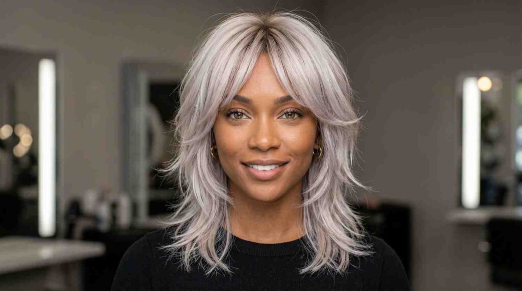 pearl blonde feathered wolf cut 2026