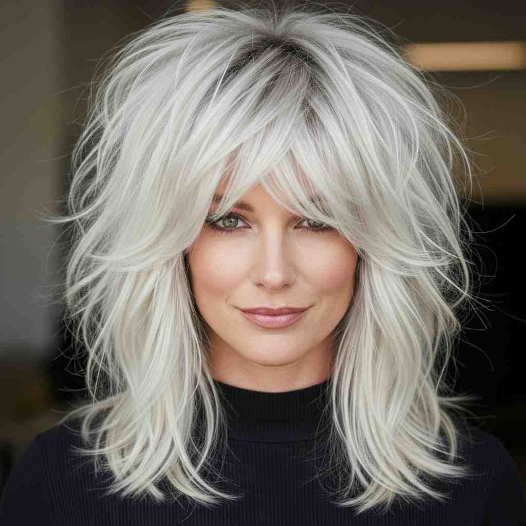 platinum banged wolf cut 202