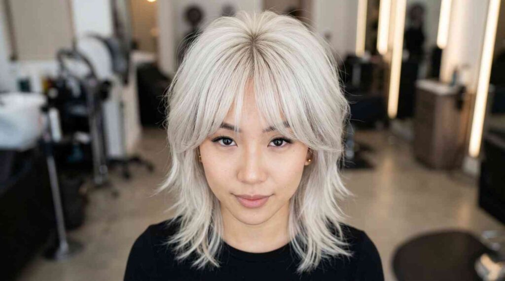 platinum curtain bang wolf cut 2026