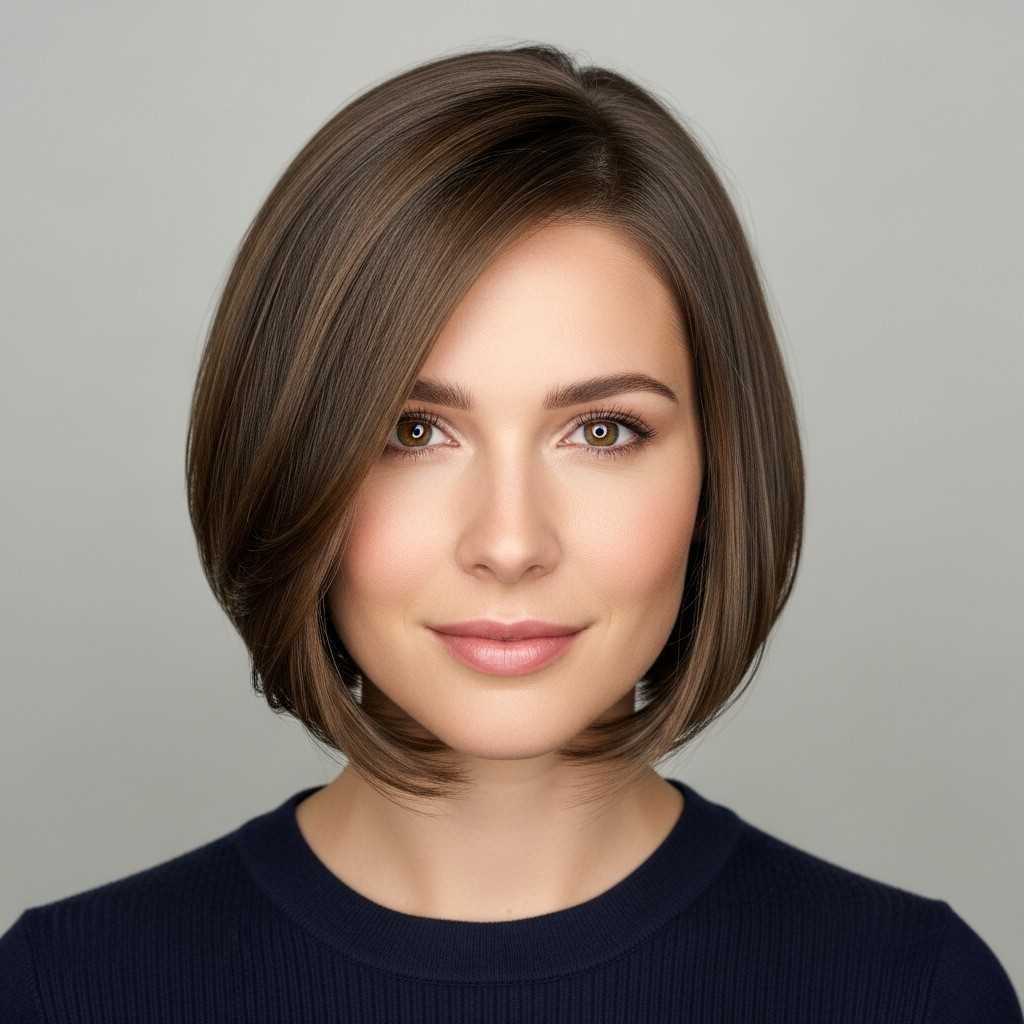 soft angled thin bob 2026
