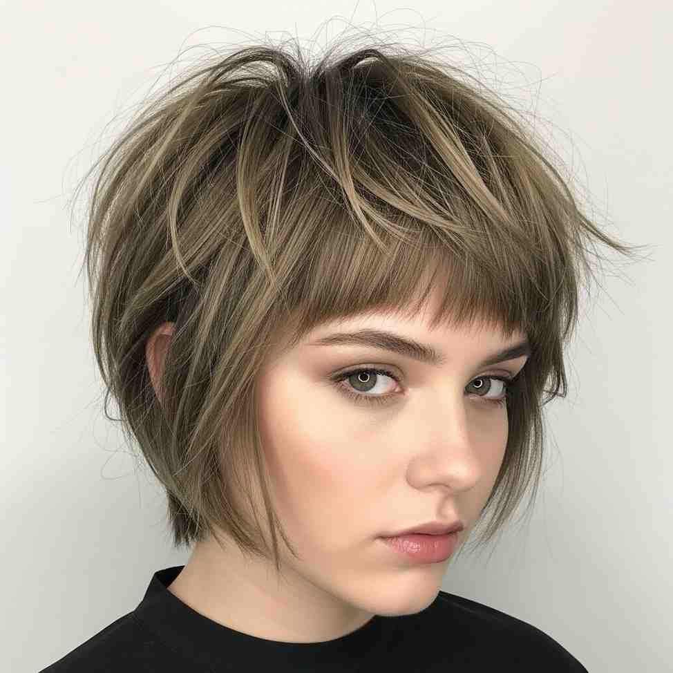 Soft Grunge 90s Bixie haircut 2026 for fine to medium hair