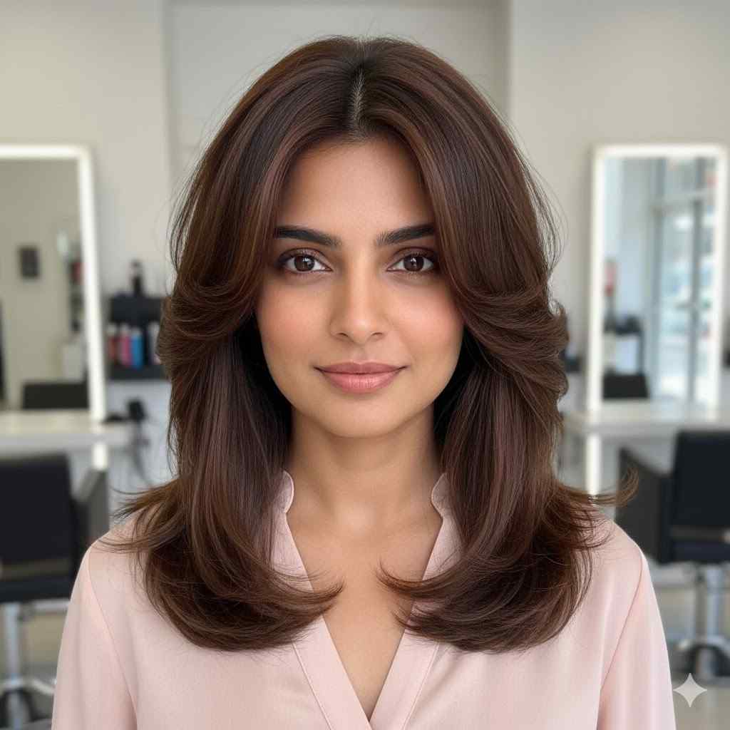 soft medium u shape layered hairstyle 2026