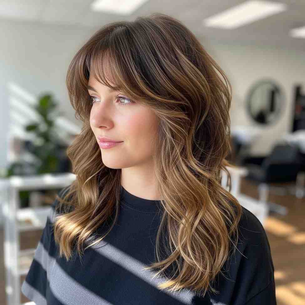 : Soft Wave Friendly Shag long haircut for women with wavy hair 2026