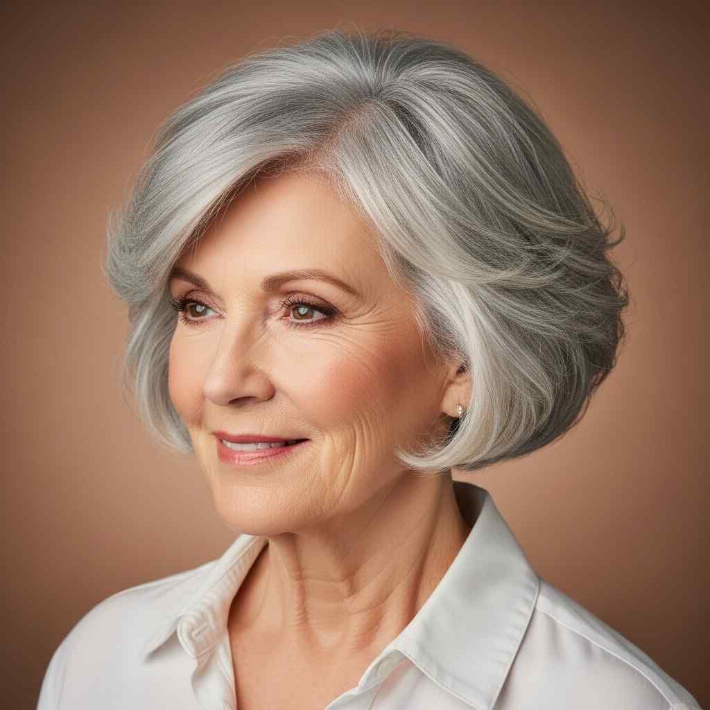 Soft wave haircut 2026 for women over 70