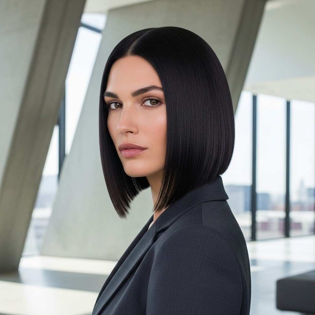structured a line lob cut