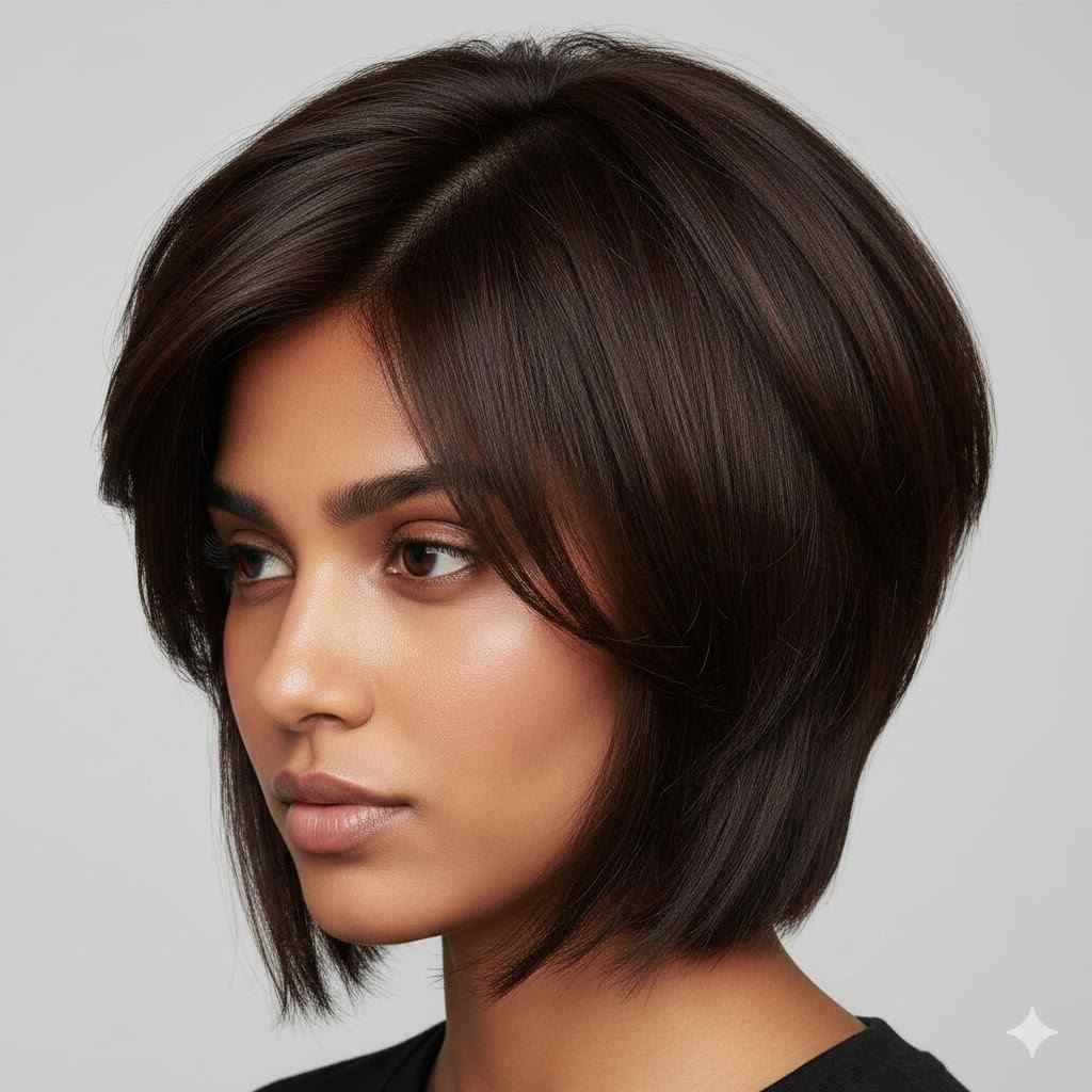 textured chin length bob wolf cut 2026