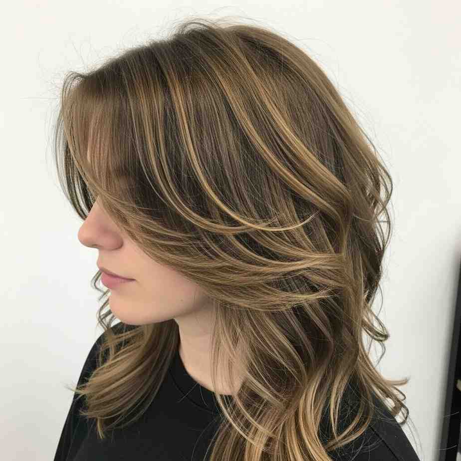 Textured Crown Flow Shag long haircut for women with fine hair 2026