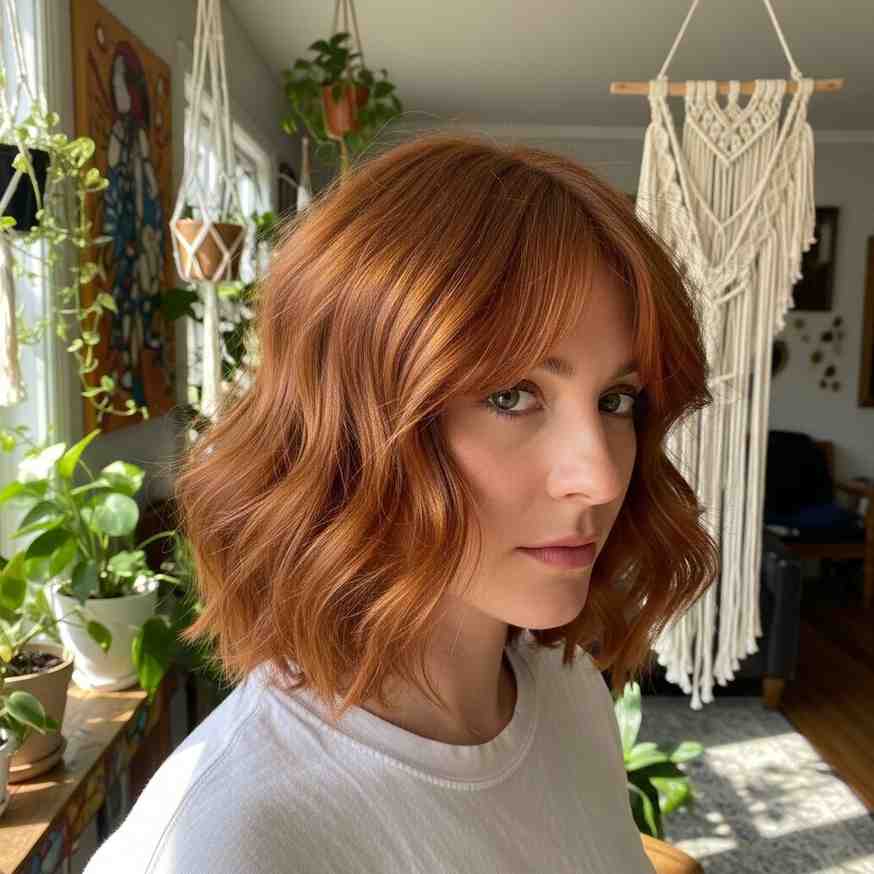 textured kitty cut shag haircut