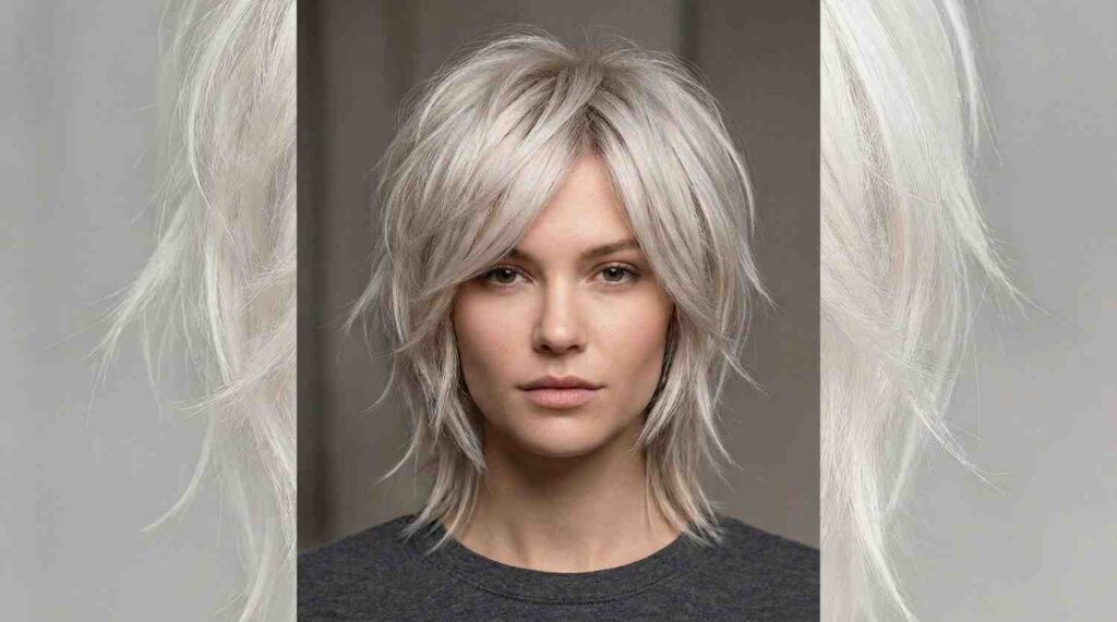 textured platinum wolf cut 2026