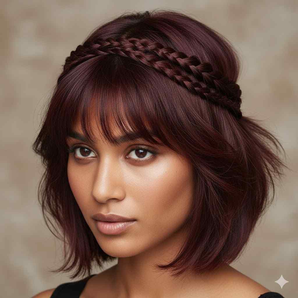 textured wolf cut crown halo braids 2026