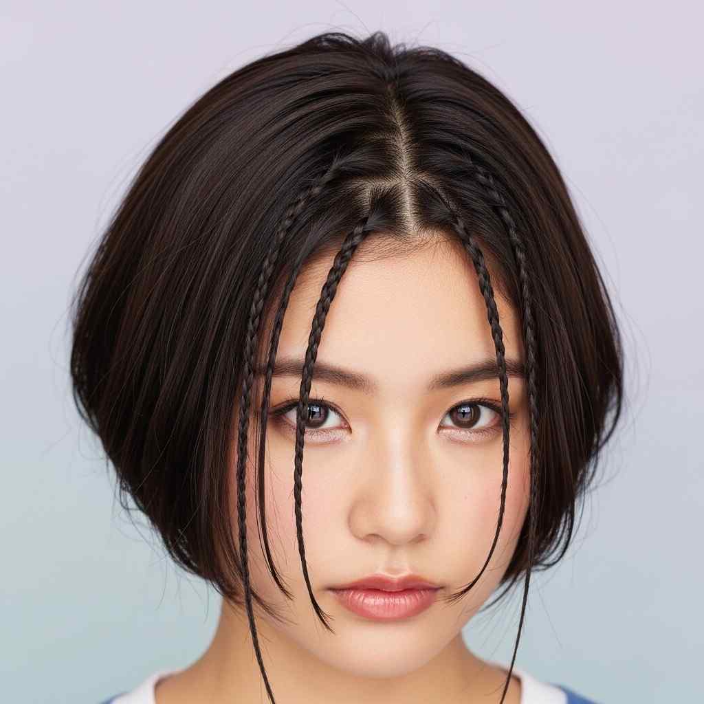 wolf bob tight accent braids 2026 1