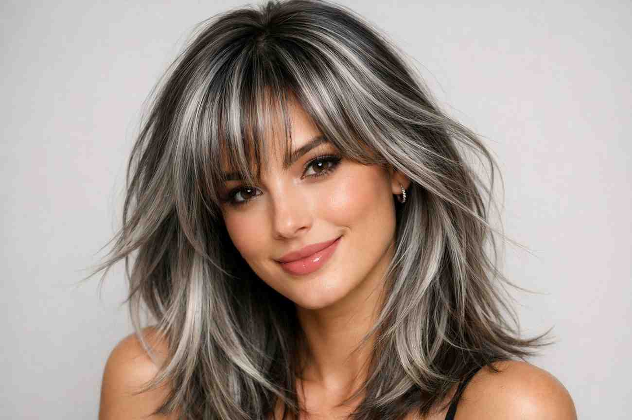 21 silver highlights hair ideas