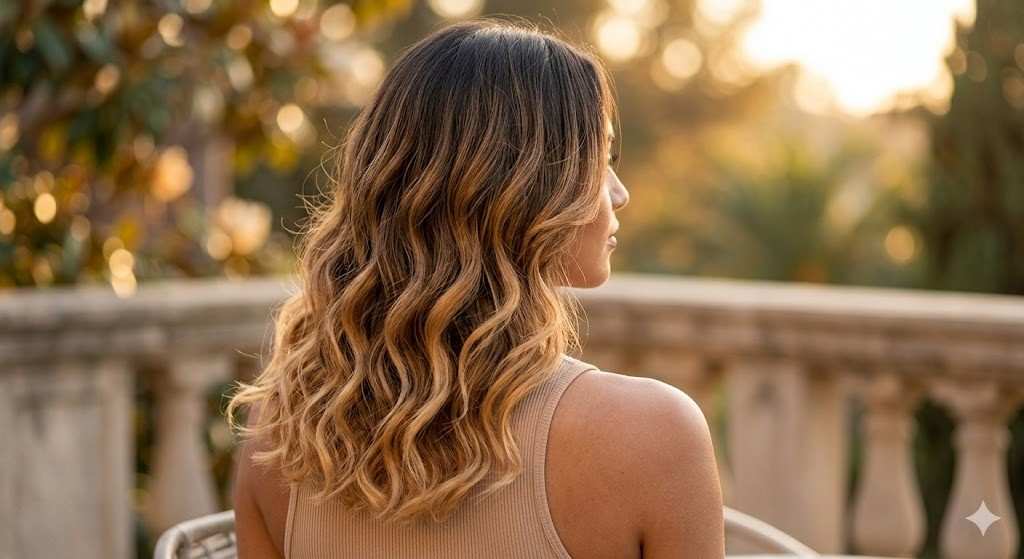 caramel ombre wavy hair 2026