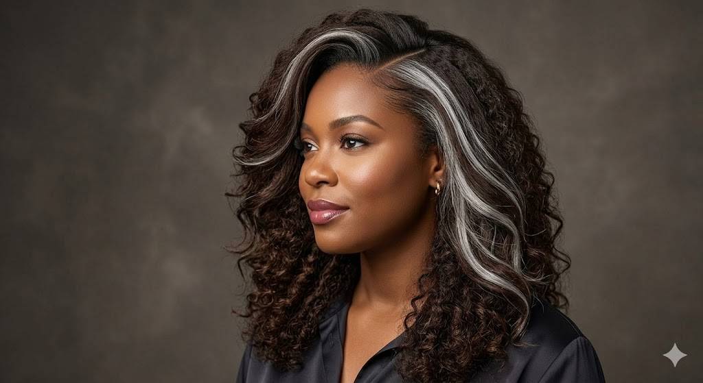 deep side part silver streaks 2026
