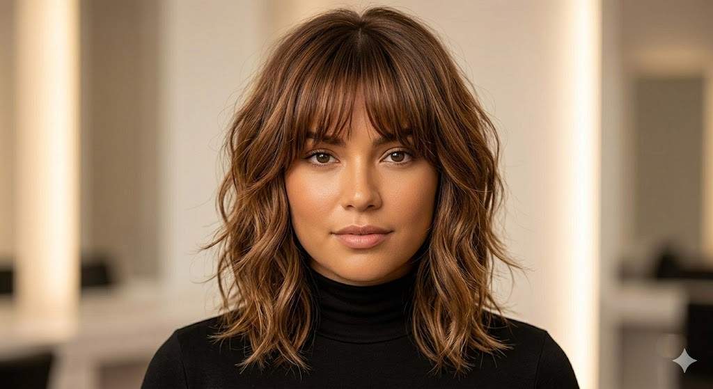 molten bronze wolf cut curtain bangs 2026