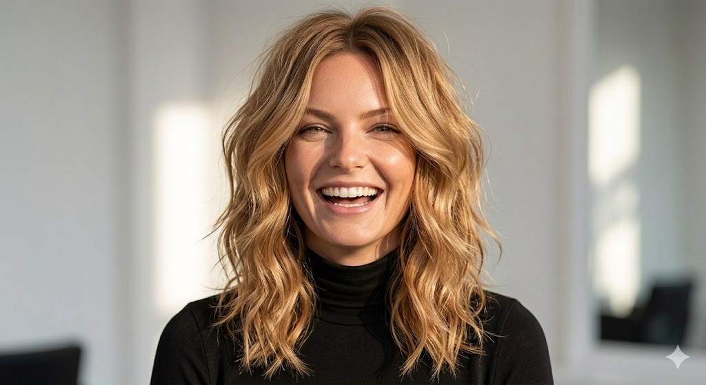 sandy blonde beach wave wolf cut 2026