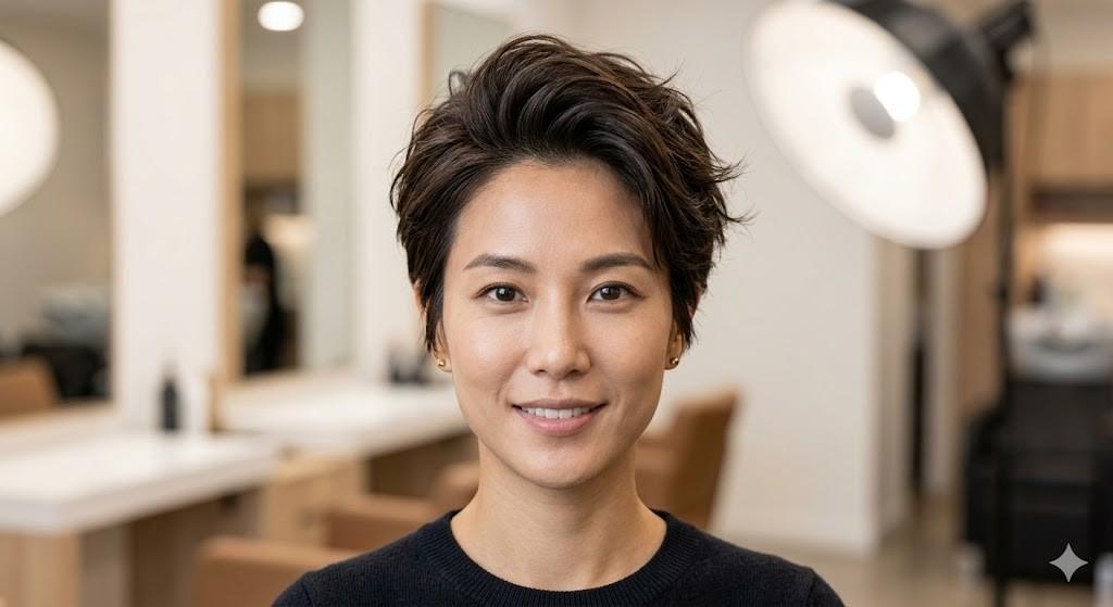 short layered pixie korean 2026