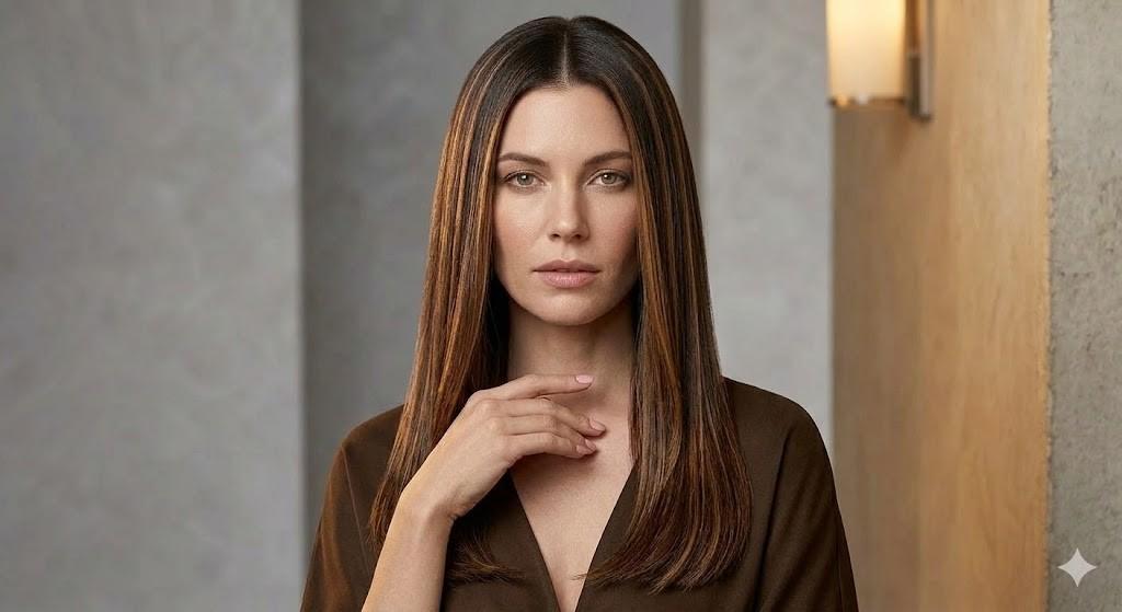 sleek straight caramel 2026
