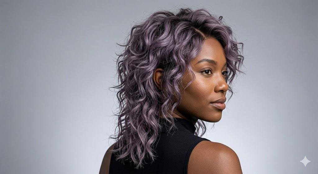 smokey lavender curly mullet 2026 G