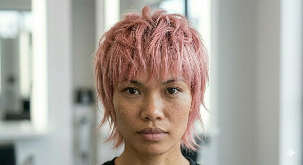 smoky rose wolf micro bangs 2026