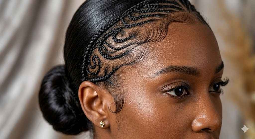 swirl cornrows micro detail 2026