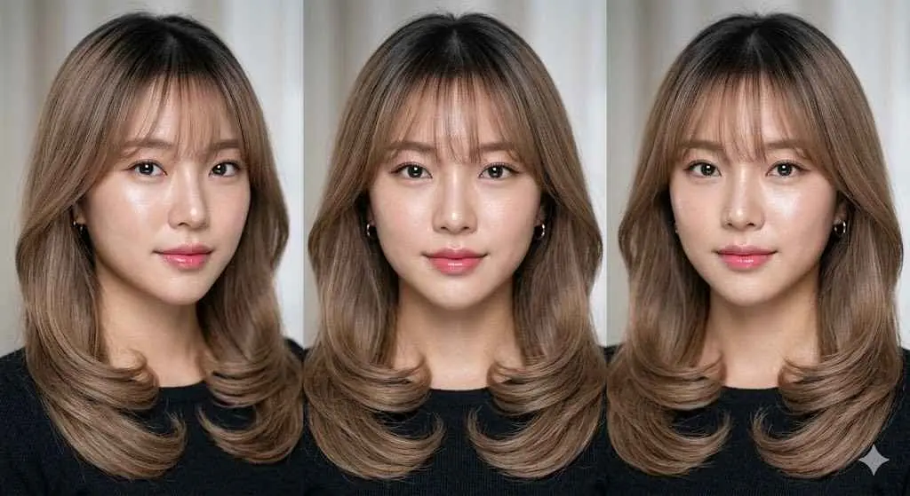 air bangs c curl layers 2026