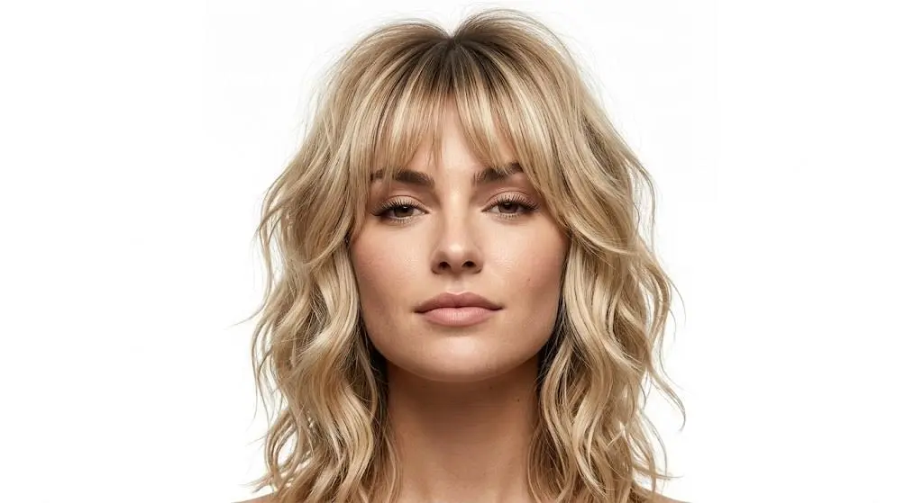blonde bottleneck fringe lob 2026