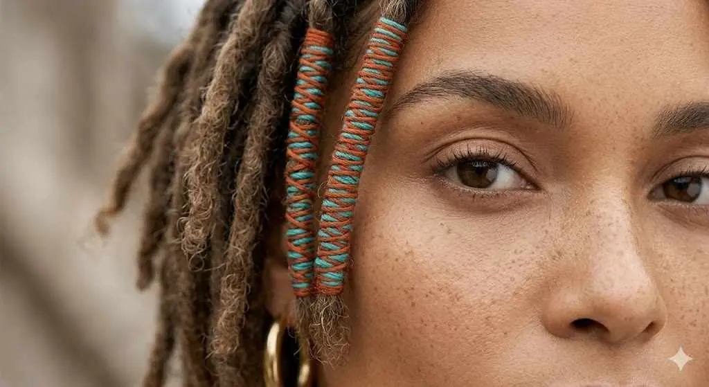 boho wrapped thread short locs 2026