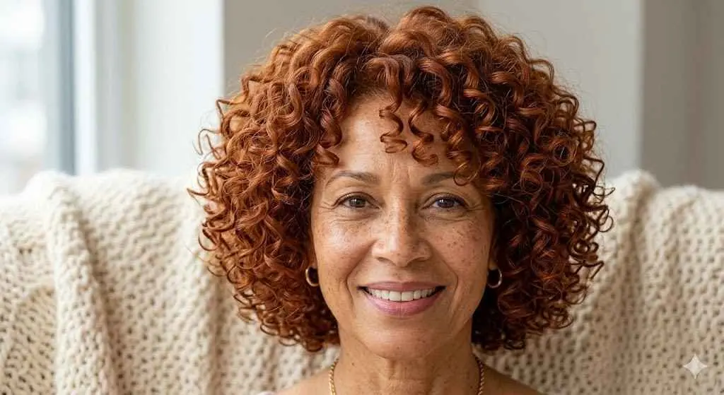 bouncy curly bob copper 2026