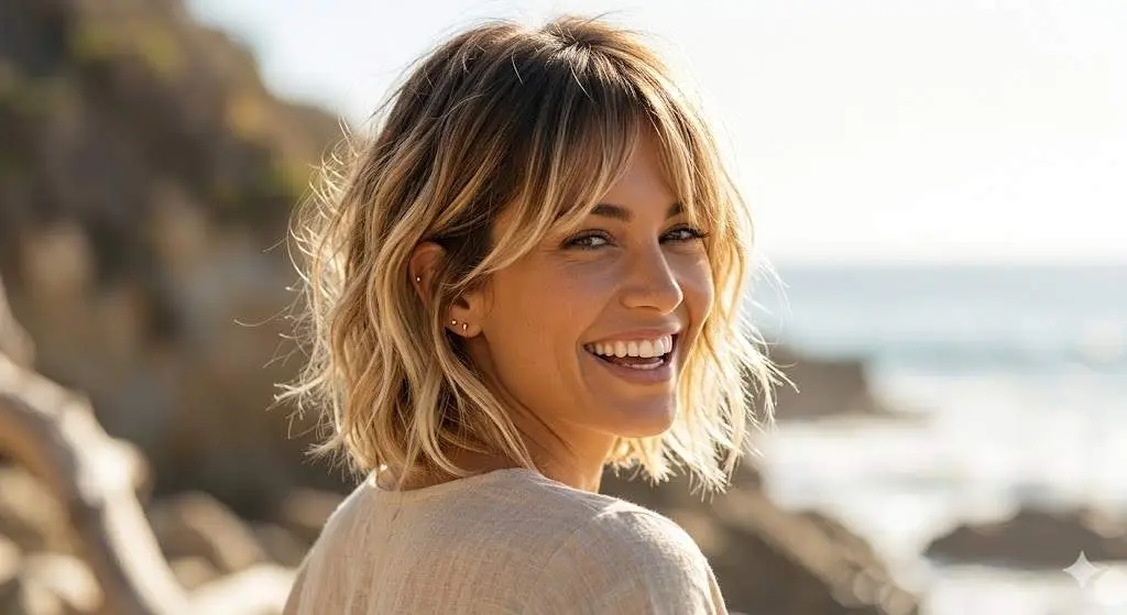 bronde sun kissed textured pixie bob 2026