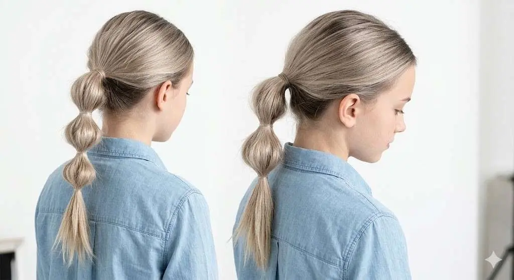bubble ponytail school 2026
