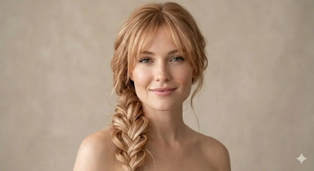 effortless braid curtain bangs 2026