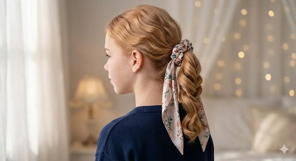 scrunchie scarf twist school 2026