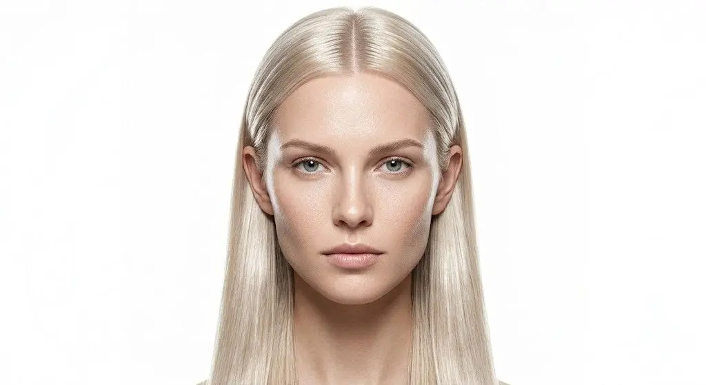 sleek center part tucked 2026
