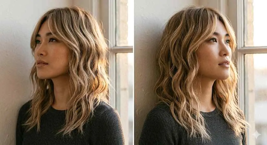soft wavy shag feathered shoulder length 2026
