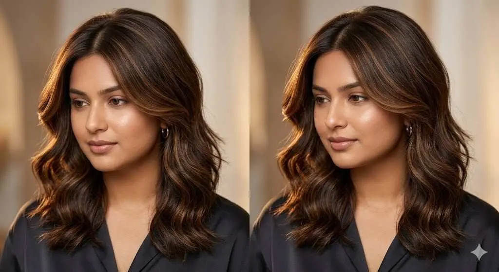 sunset ribbon waves california brunette 2026