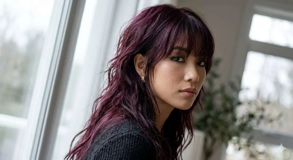 textured wolf cut wispy fringe 2026